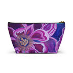 Floral Purple Bloom Accessory Pouch