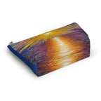 Sunset Vibes T-Bottom Accessory Pouch, Makeup Bag, Travel Organizer, Gift for Her, Summer Essentials, Beach Accessories