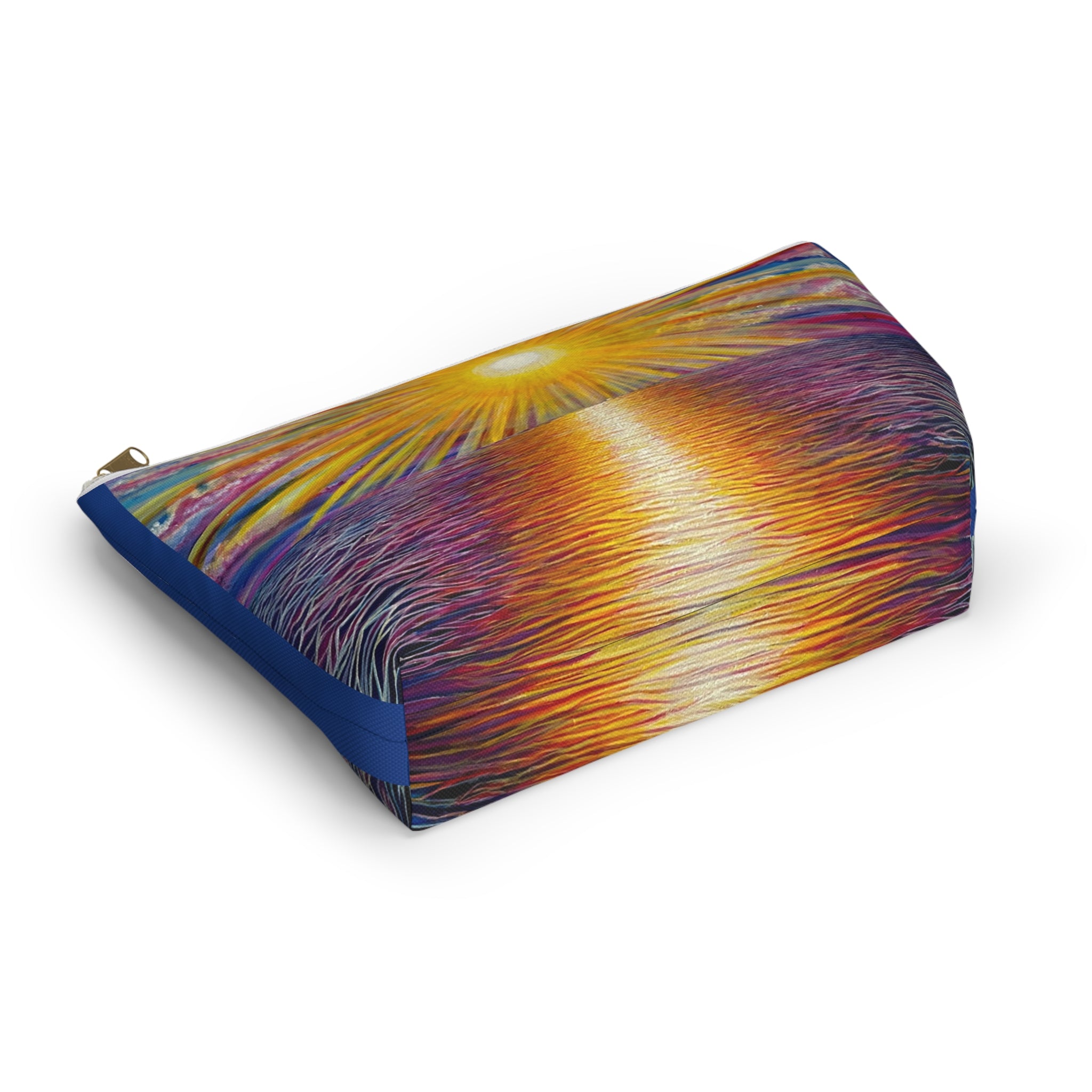 Sunset Vibes T-Bottom Accessory Pouch, Makeup Bag, Travel Organizer, Gift for Her, Summer Essentials, Beach Accessories