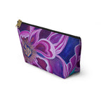 Floral Purple Bloom Accessory Pouch