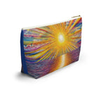 Sunset Vibes T-Bottom Accessory Pouch, Makeup Bag, Travel Organizer, Gift for Her, Summer Essentials, Beach Accessories