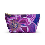 Floral Purple Bloom Accessory Pouch