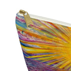 Sunset Vibes T-Bottom Accessory Pouch, Makeup Bag, Travel Organizer, Gift for Her, Summer Essentials, Beach Accessories