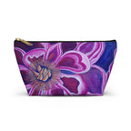Floral Purple Bloom Accessory Pouch