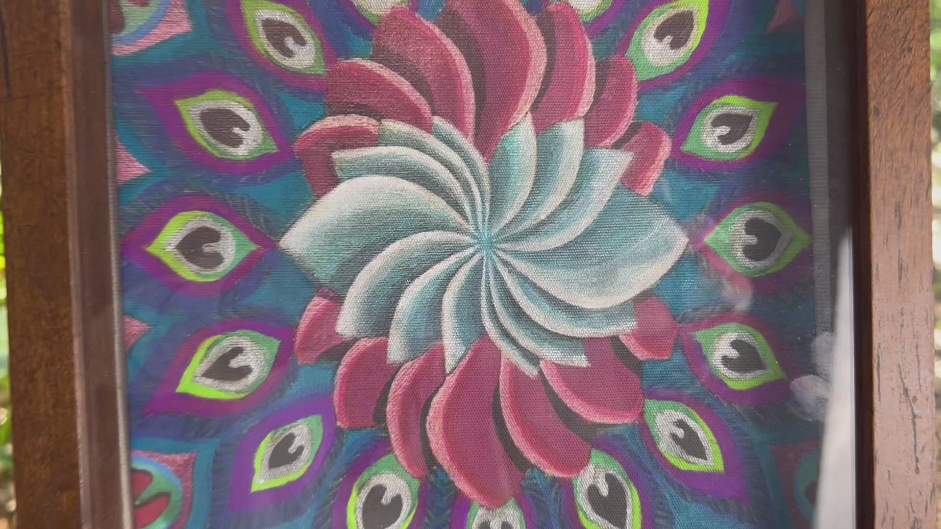 “Jewel” Hand Embellished Canvas 1/1