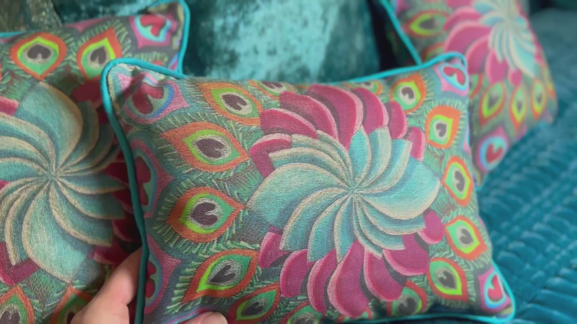 Hand-Stitched Canvas Pillows